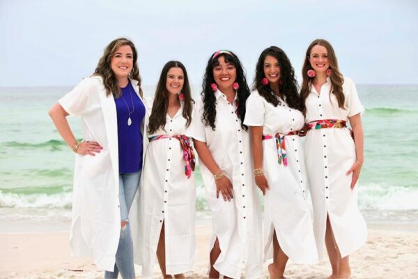 Button-Up Dress WHITE - Image 2