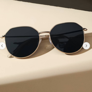Golden Frame Gray Len Sunglasses